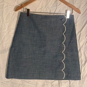I. Crew A-like chambray skirt